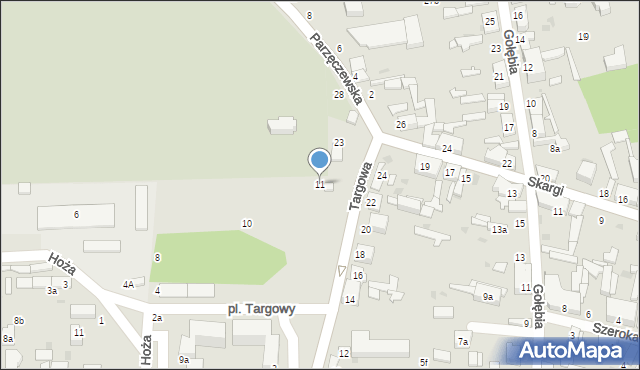 Zgierz, Targowa, 11, mapa Zgierz