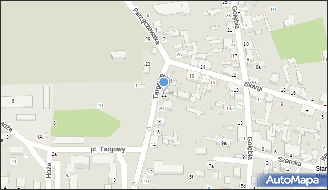 Zgierz, Targowa, 22, mapa Zgierz