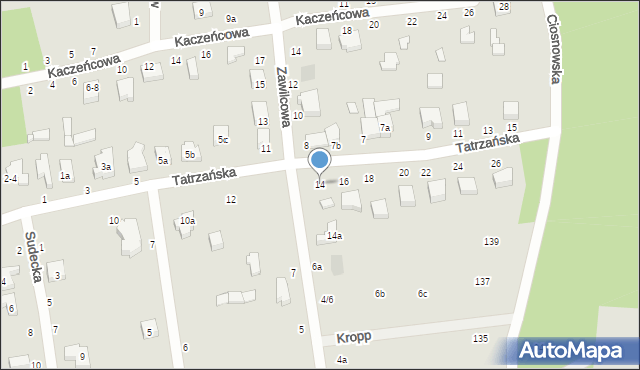 Zgierz, Tatrzańska, 14, mapa Zgierz