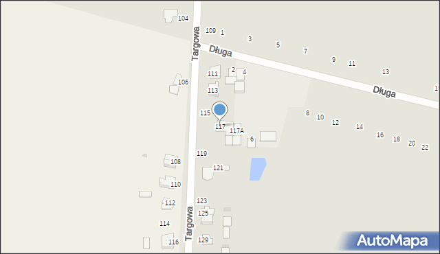 Zwoleń, Targowa, 117, mapa Zwoleń