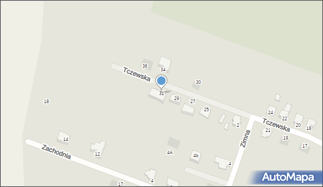 Kwidzyn, Tczewska, 31, mapa Kwidzyn