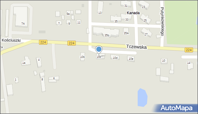 Skarszewy, Tczewska, 10c, mapa Skarszewy