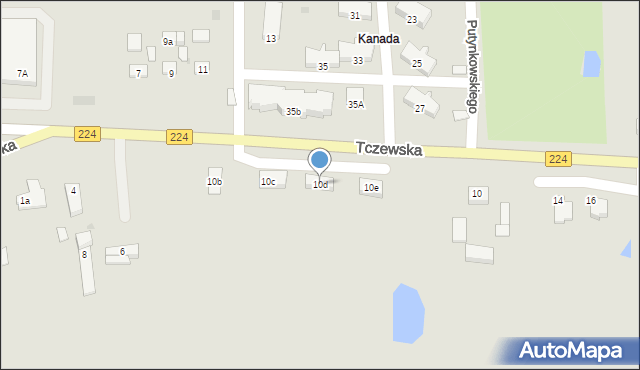 Skarszewy, Tczewska, 10d, mapa Skarszewy