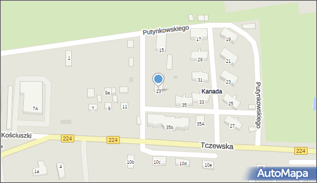 Skarszewy, Tczewska, 13, mapa Skarszewy