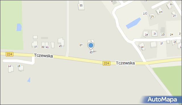 Skarszewy, Tczewska, 43, mapa Skarszewy