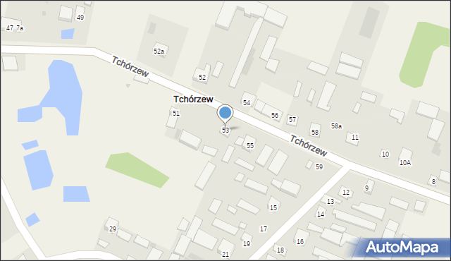 Tchórzew, Tchórzew, 53, mapa Tchórzew