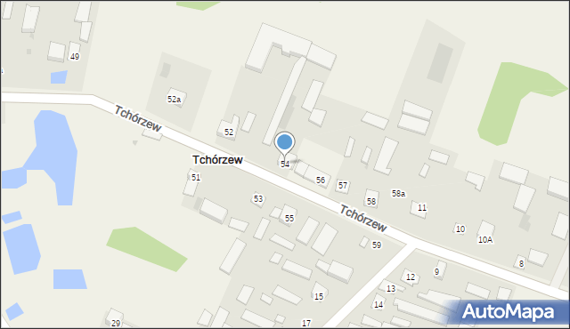 Tchórzew, Tchórzew, 54, mapa Tchórzew