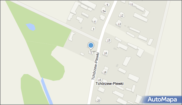 Tchórzew-Plewki, Tchórzew-Plewki, 1, mapa Tchórzew-Plewki