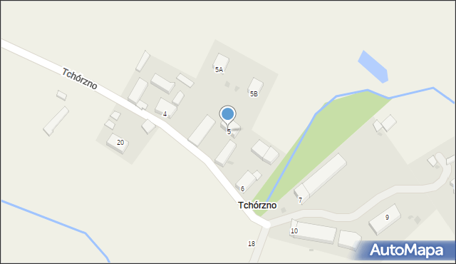 Tchórzno, Tchórzno, 5, mapa Tchórzno