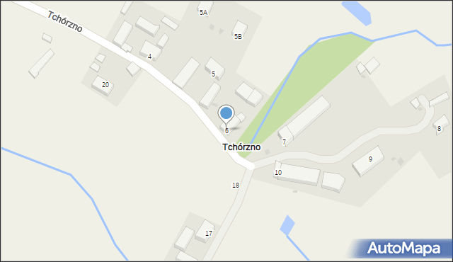 Tchórzno, Tchórzno, 6, mapa Tchórzno