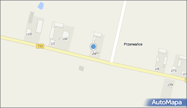 Tczów, Tczów, 109, mapa Tczów