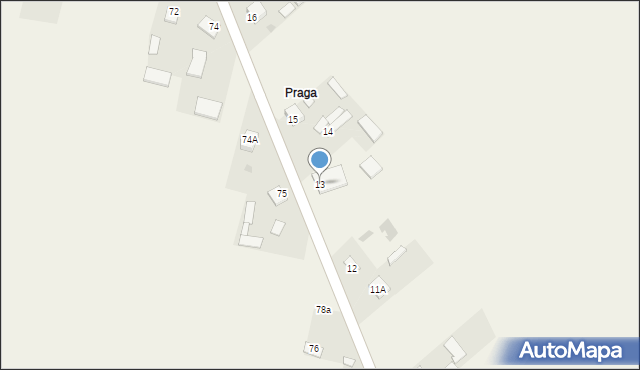 Tczów, Tczów, 13, mapa Tczów