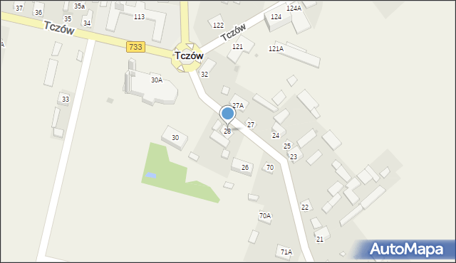 Tczów, Tczów, 28, mapa Tczów