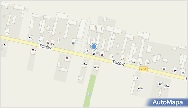 Tczów, Tczów, 46, mapa Tczów