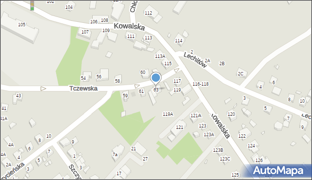 Wrocław, Tczewska, 63, mapa Wrocławia