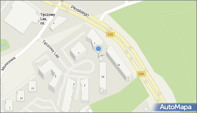 Bartąg, Tęczowy Las, 1u, mapa Bartąg