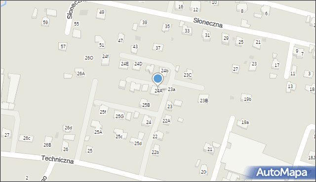 Boguchwała, Techniczna, 24A, mapa Boguchwała