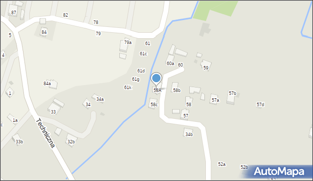 Boguchwała, Techniczna, 58A, mapa Boguchwała