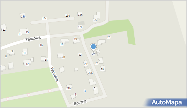 Bolków, Tęczowa, 27, mapa Bolków