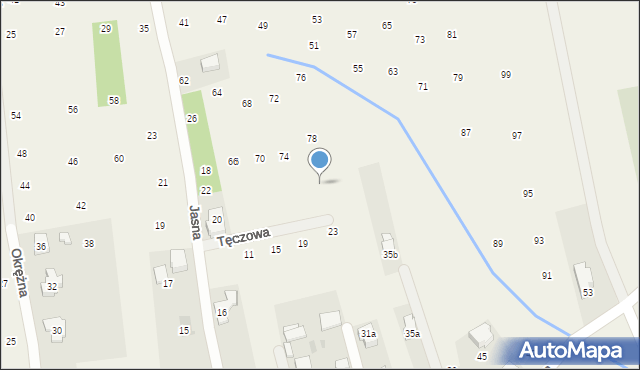 Brzozówka, Tęczowa, 25, mapa Brzozówka