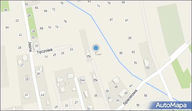 Brzozówka, Tęczowa, 35, mapa Brzozówka