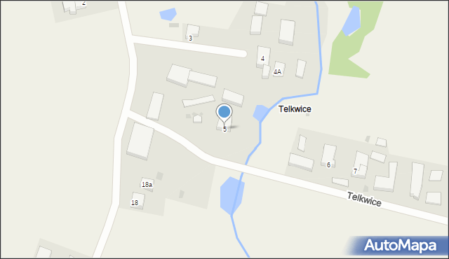 Bukowo, Telkwice, 5, mapa Bukowo