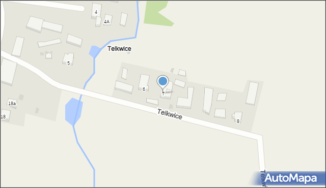 Bukowo, Telkwice, 7, mapa Bukowo