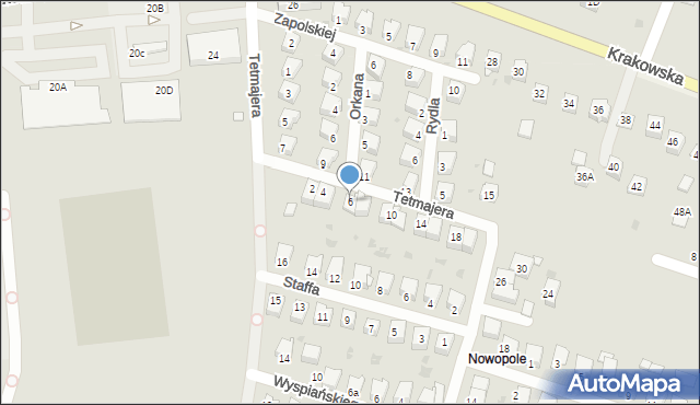 Chełmek, Tetmajera, 6, mapa Chełmek