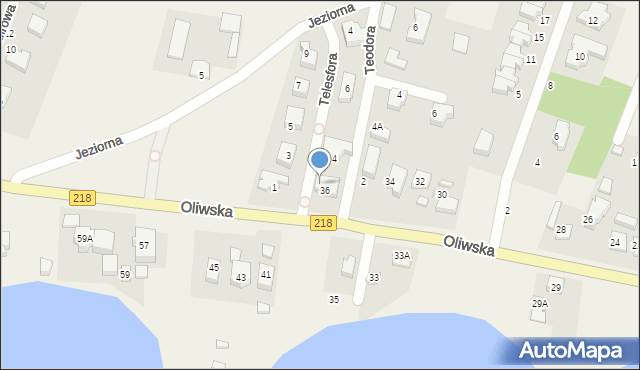 Chwaszczyno, Telesfora, 2, mapa Chwaszczyno