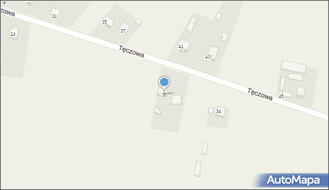 Czarnca, Tęczowa, 30, mapa Czarnca