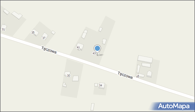 Czarnca, Tęczowa, 43, mapa Czarnca