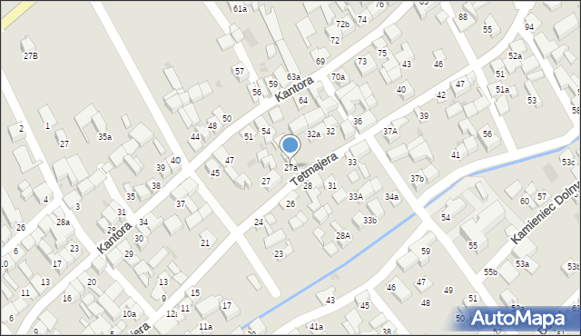 Czarny Dunajec, Tetmajera, 27a, mapa Czarny Dunajec