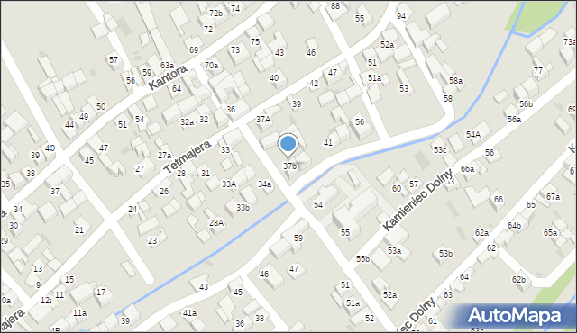 Czarny Dunajec, Tetmajera, 37b, mapa Czarny Dunajec