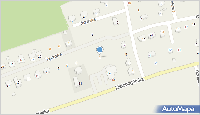 Droszków, Tęczowa, 1, mapa Droszków