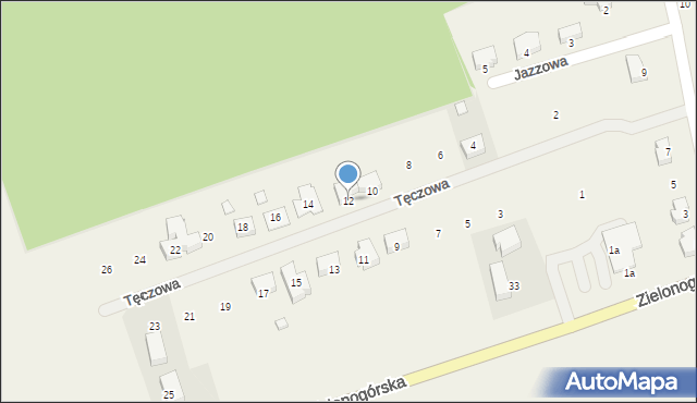 Droszków, Tęczowa, 12, mapa Droszków