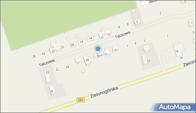 Droszków, Tęczowa, 13, mapa Droszków