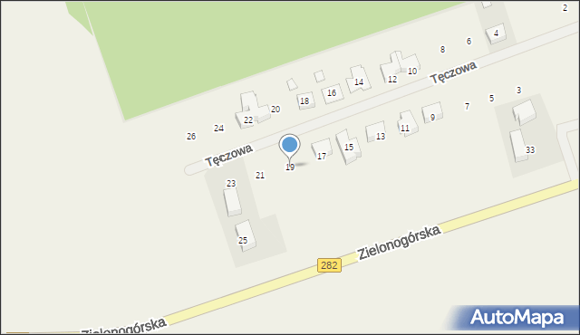 Droszków, Tęczowa, 19, mapa Droszków