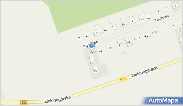 Droszków, Tęczowa, 23, mapa Droszków