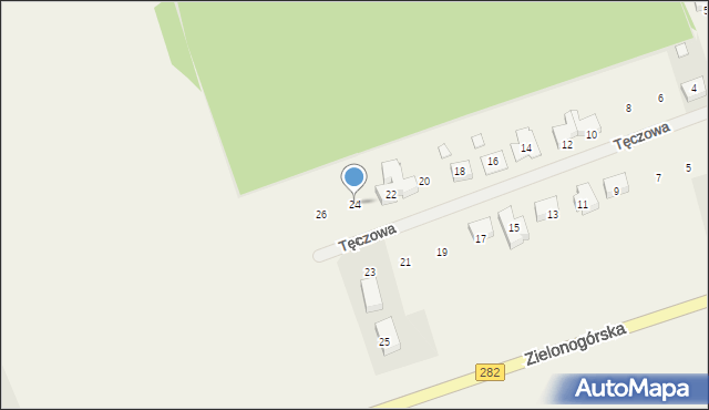 Droszków, Tęczowa, 24, mapa Droszków