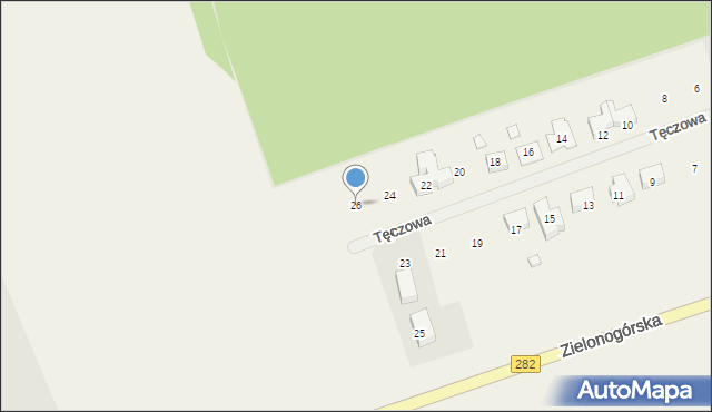 Droszków, Tęczowa, 26, mapa Droszków