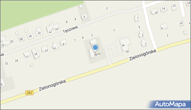 Droszków, Tęczowa, 33, mapa Droszków