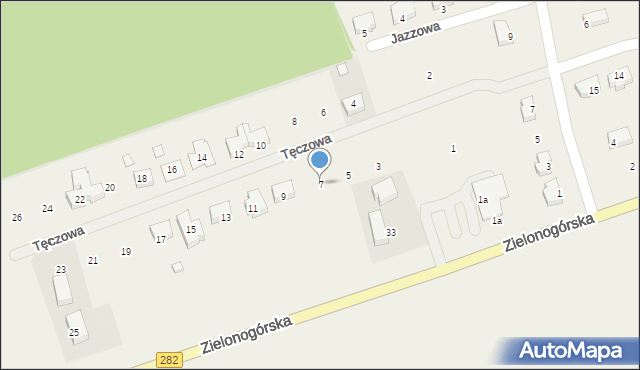 Droszków, Tęczowa, 7, mapa Droszków