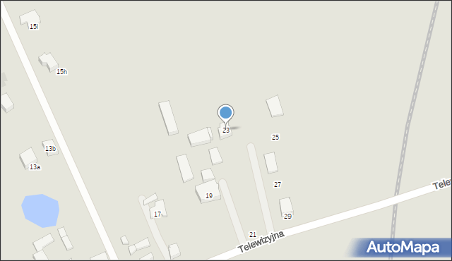 Gdańsk, Telewizyjna, 23, mapa Gdańska