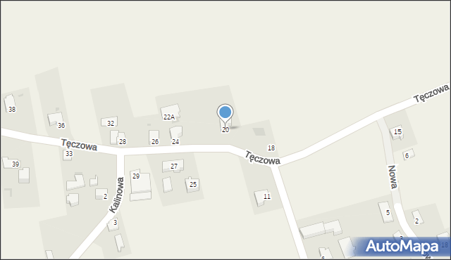 Godziszów, Tęczowa, 20, mapa Godziszów