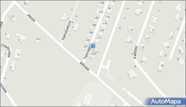 Kobylnica, Tetmajera Włodzimierza, 21a, mapa Kobylnica