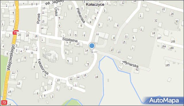 Kołaczyce, Tekstorysa, ks., 7, mapa Kołaczyce