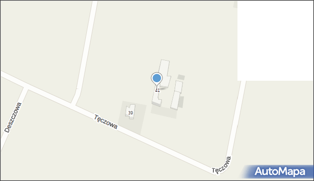 Krosna-Wieś, Tęczowa, 41, mapa Krosna-Wieś