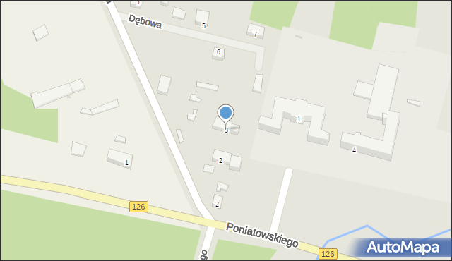 Mieszkowice, Techników, 3, mapa Mieszkowice