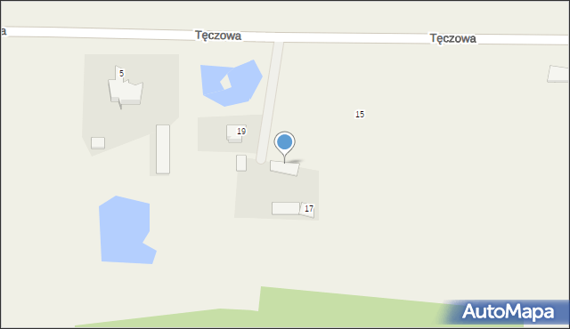 Nekla, Tęczowa, 3, mapa Nekla