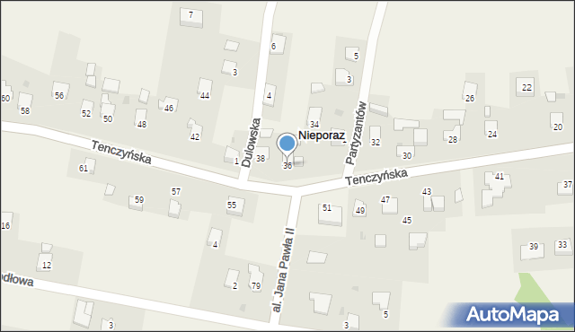 Nieporaz, Tenczyńska, 36, mapa Nieporaz